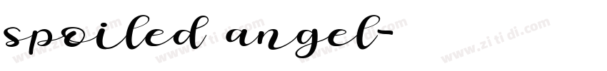 spoiled angel字体转换